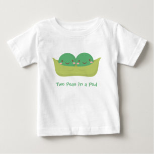 Cute Two Peas in a Pod For Baby Twins T-Shirt