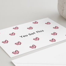 Cute Two-Sided "You Got This" Note Card – Encourag