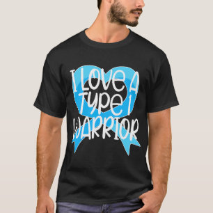 Cute Type 1 Diabetes Warrior Mum T1D Diabetes Figh T-Shirt