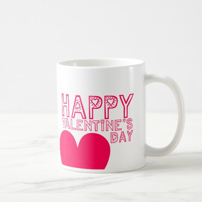 Cute Typography Valentine's day Mug (Right)