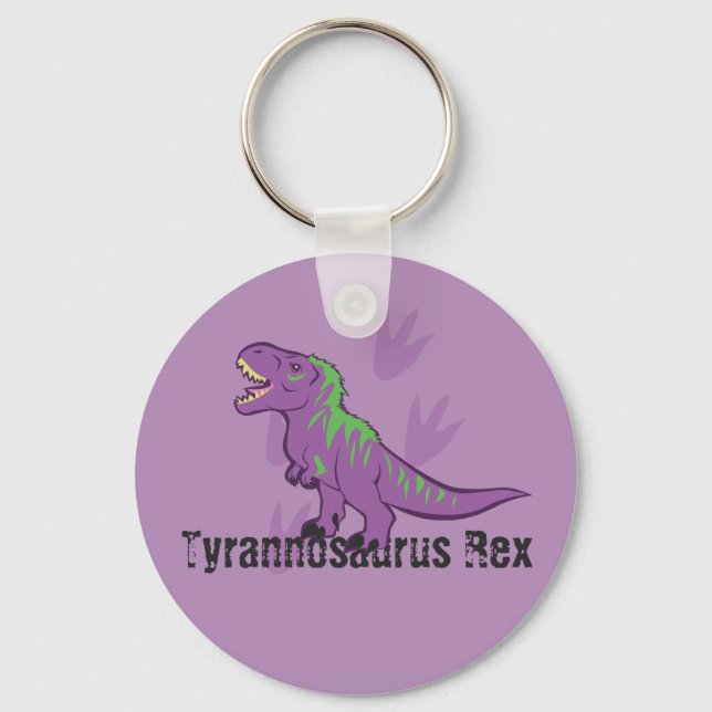 Cute Tyrannosaurus Rex Key Ring (Front)