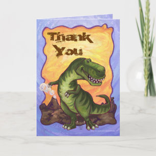 Cute Tyrannosaurus Rex Thank You Card