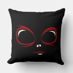 Cute ufo face monster cushion