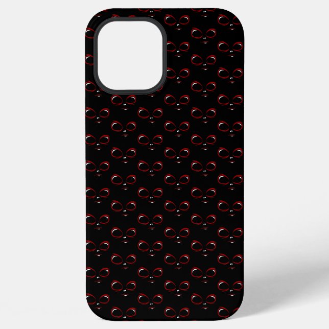 Cute ufo face monster  iPhone case (Back)