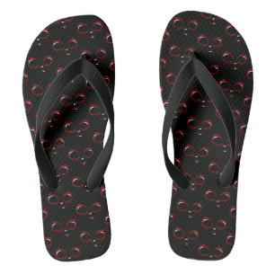 Cute ufo face monster jandals