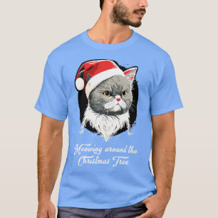 Cute Ugly Christmas Cat Gift Funny Cat Christmas 5 T-Shirt
