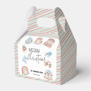 Cute Ugly Sweater Merry Christmas Holiday Gift Favour Box