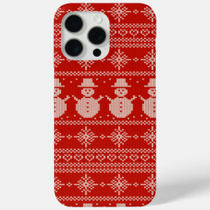 Cute Ugly Sweater Pattern Christmas iPhone 15 Pro Max Case