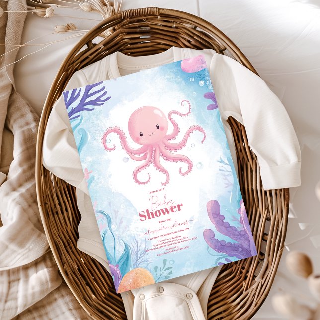 Cute Under the Sea Baby Shower Invitation (Creator Uploaded)