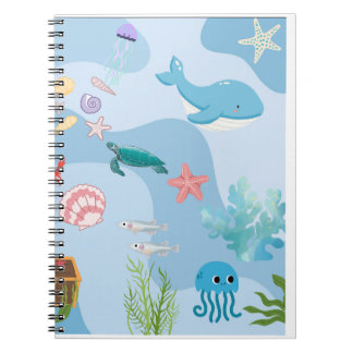 Cute Under the Sea Friends-under water theme Notebook