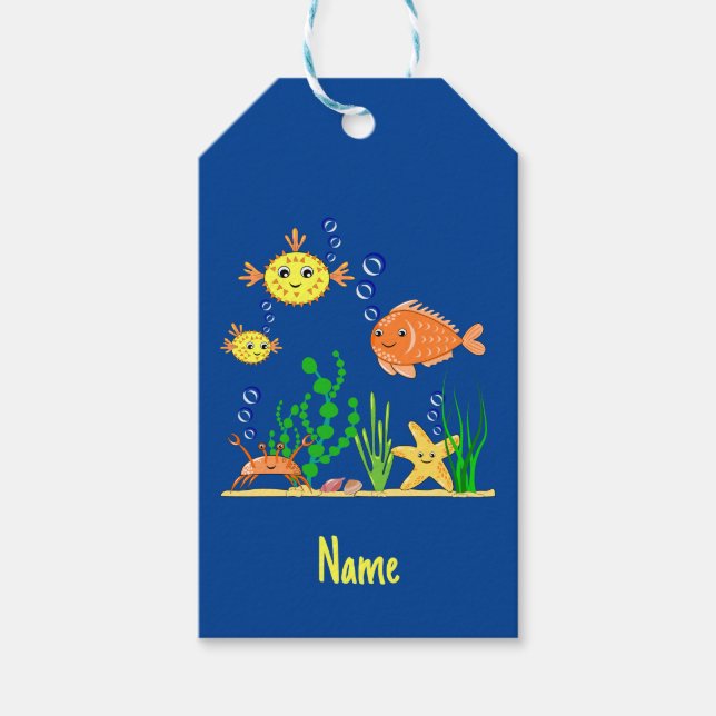 Cute Under the Sea   Gift Tags (Front)