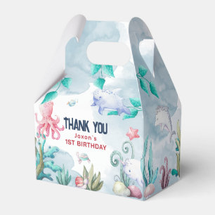 Cute Under the Sea Kids Birthday Thank You Favour Box