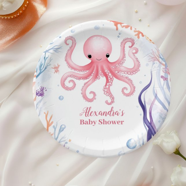 Cute Under the Sea Paper Plate (Creator Uploaded)