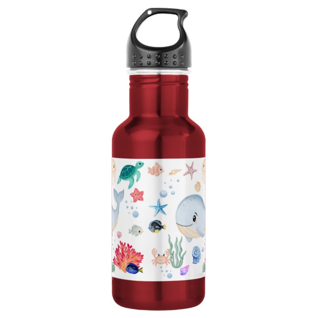 Cute Under The Water 532 Ml Water Bottle (Front)