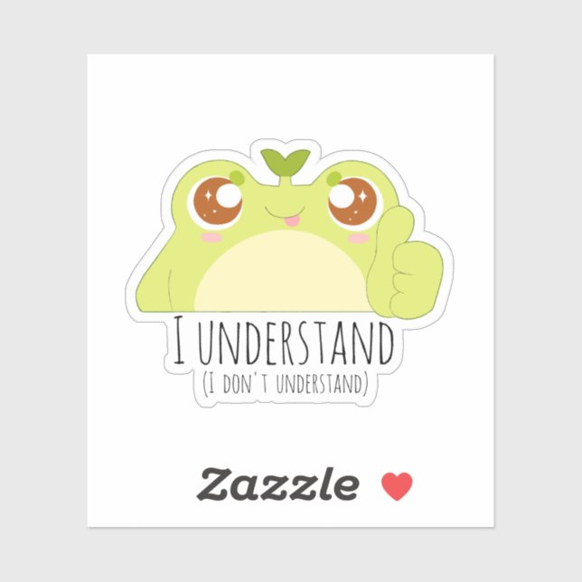 Cute Understand Green Frog (Sheet)