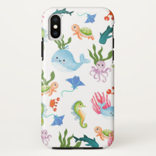 Cute Underwater Friends – Ocean Animals Pattern  Case-Mate iPhone Case