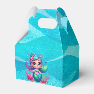 Cute underwater mermaid favour box