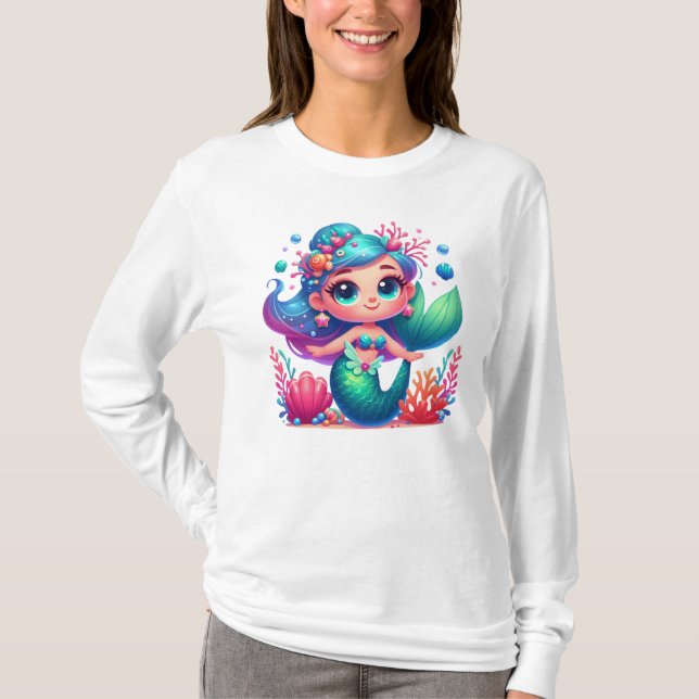 Cute underwater mermaid T-Shirt (Front)