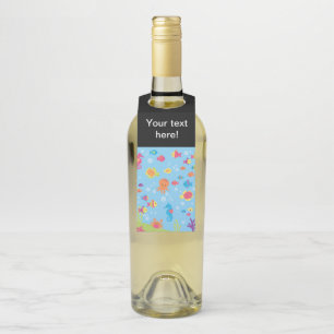 Cute Underwater Scene Bottle Tag