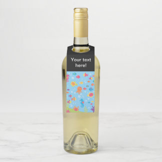 Cute Underwater Scene Bottle Tag