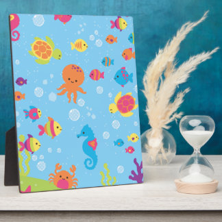 Cute Underwater Scene Plaque