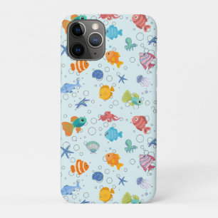 Cute Underwater Sea Life & Colourful Fish iPhone C Case-Mate iPhone Case