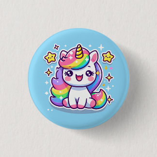 Cute Unicorn 3 Cm Round Badge