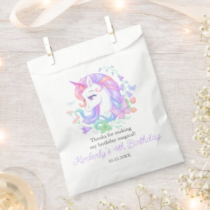 Cute Unicorn All Ages Kids Birthday Favour Bags