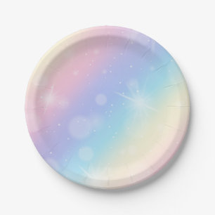 Cute Unicorn All Ages Kids Birthday  Paper Plate