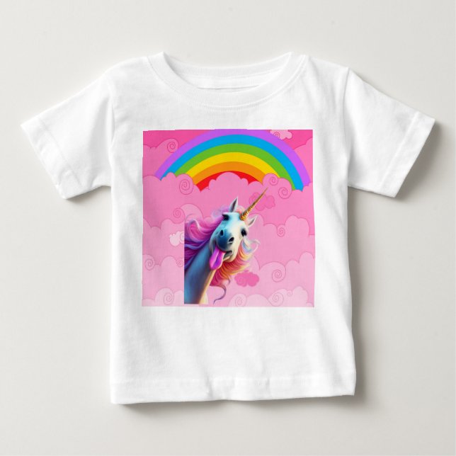 Cute Unicorn. Baby T-Shirt (Front)