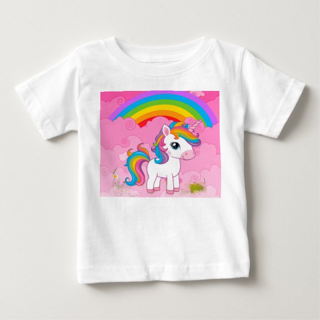 Cute Unicorn. Baby T-Shirt (Front)