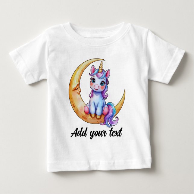 Cute Unicorn Baby Tee (Front)