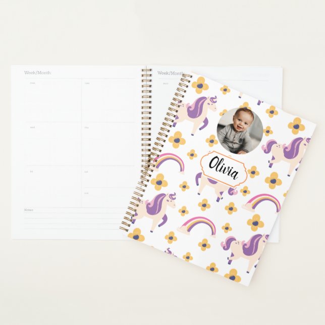 Cute Unicorn  Back to School Planner (Display)