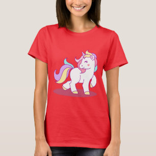 Cute Unicorn Background T-Shirt