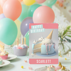 Cute Unicorn Birthday Card