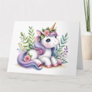 Cute Unicorn Card