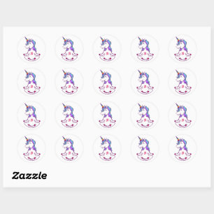 Cute Unicorn Classic Round Sticker