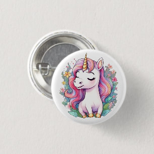Cute Unicorn Cool Unicorn positive 3 Cm Round Badge