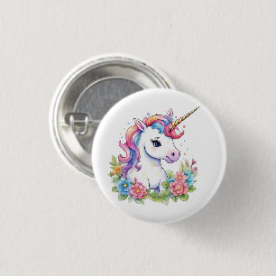 Cute Unicorn Cool Unicorn positive 3 Cm Round Badge