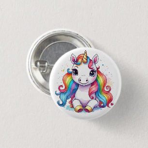 Cute Unicorn Cool Unicorn positive 3 Cm Round Badge