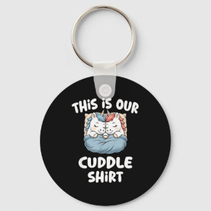 Cute Unicorn Couple This Is Our Cuddle Key Ring