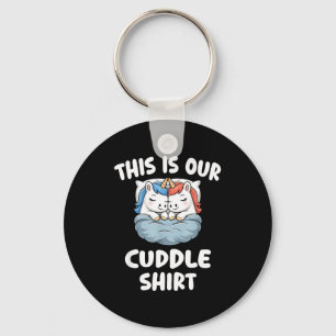 Cute Unicorn Couple This Is Our Cuddle Key Ring