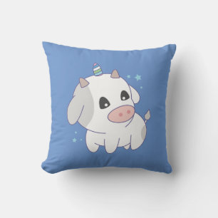 cute unicorn cow cushion