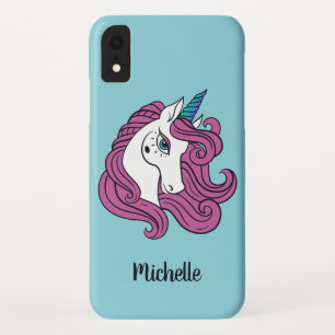 Cute Unicorn custom name & colour phone cases