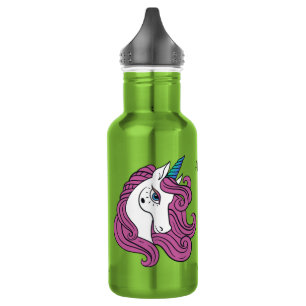 Cute Unicorn custom name water bottles