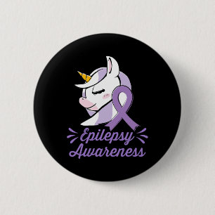 Cute Unicorn Epilepsy Awareness Women Gift  6 Cm Round Badge
