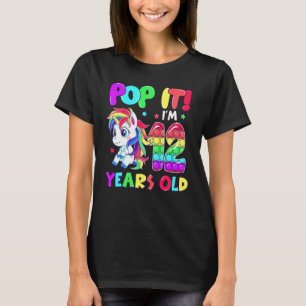 Cute Unicorn Fidget Toys Pop It I'm 12 Kids 12th B T-Shirt