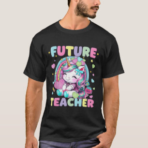 Cute Unicorn Future Teacher Clroom Design T-Shirt