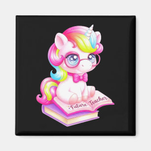 Cute Unicorn Future Teacher Clroom Magnet