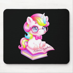Cute Unicorn Future Teacher Clroom Mouse Pad